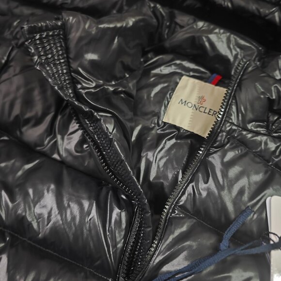Moncler Black Hooded Down Jacket - Picture 4 of 10
